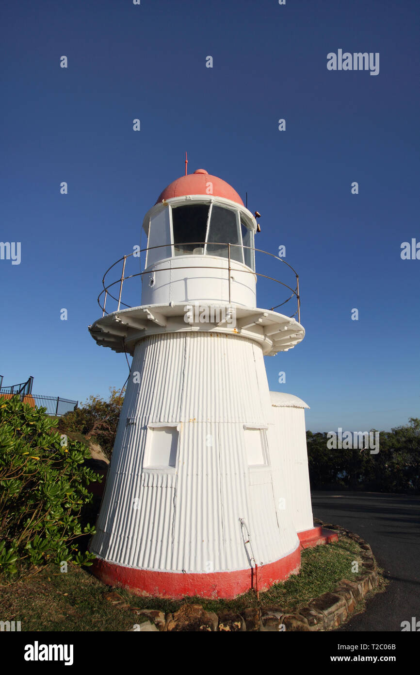 Il faro di Cooktown anche chiamato collina erbosa luce in Cooktown è stato costruito nel 1886 ed è di circa 6 metri di altezza. Foto Stock