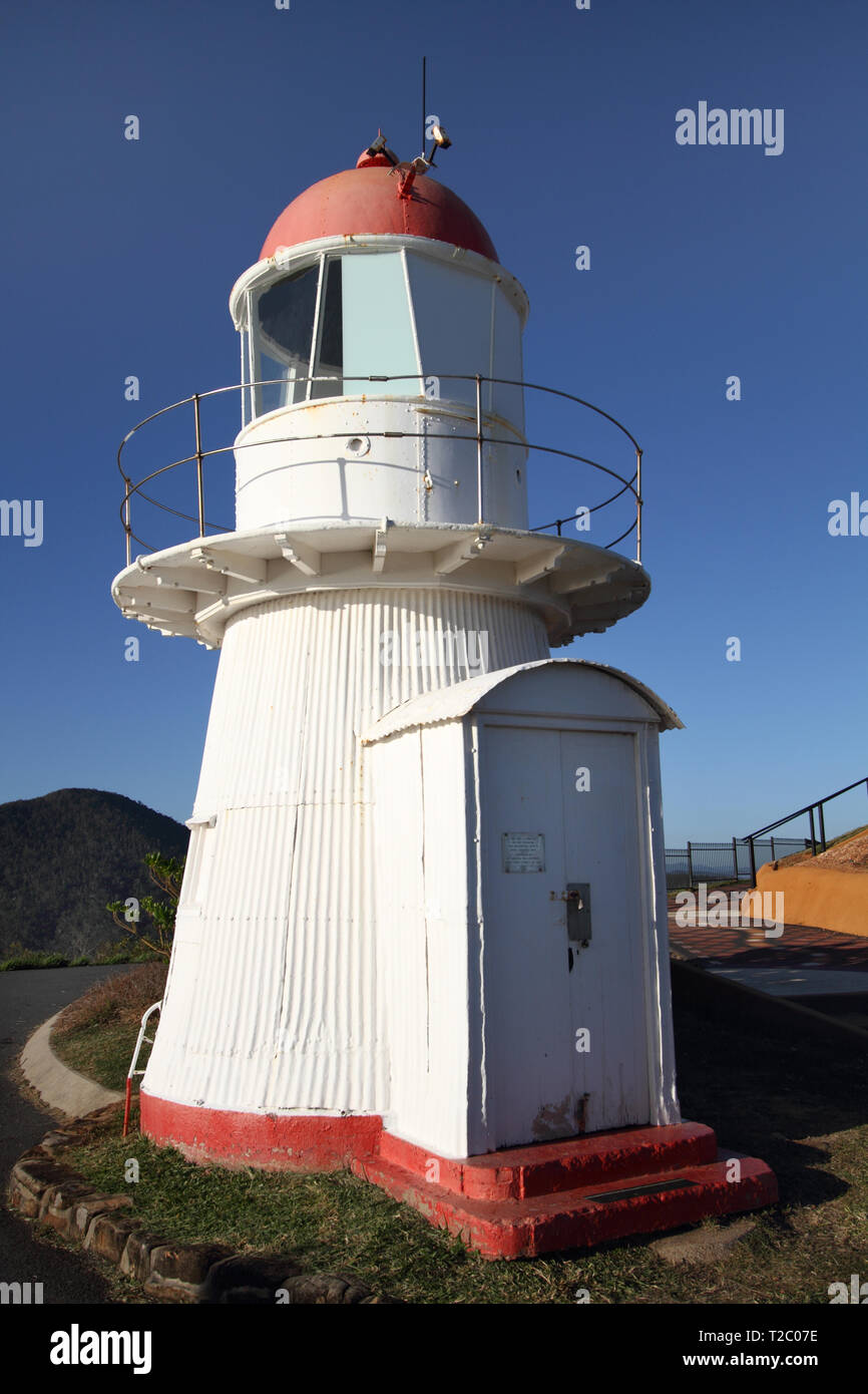 Il faro di Cooktown anche chiamato collina erbosa luce in Cooktown è stato costruito nel 1886 ed è di circa 6 metri di altezza. Foto Stock