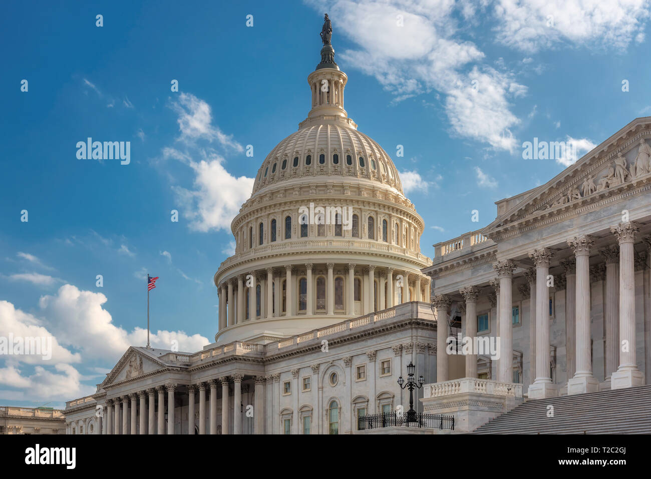 Noi Capitol Building al tramonto, Washington DC, Stati Uniti d'America. Foto Stock