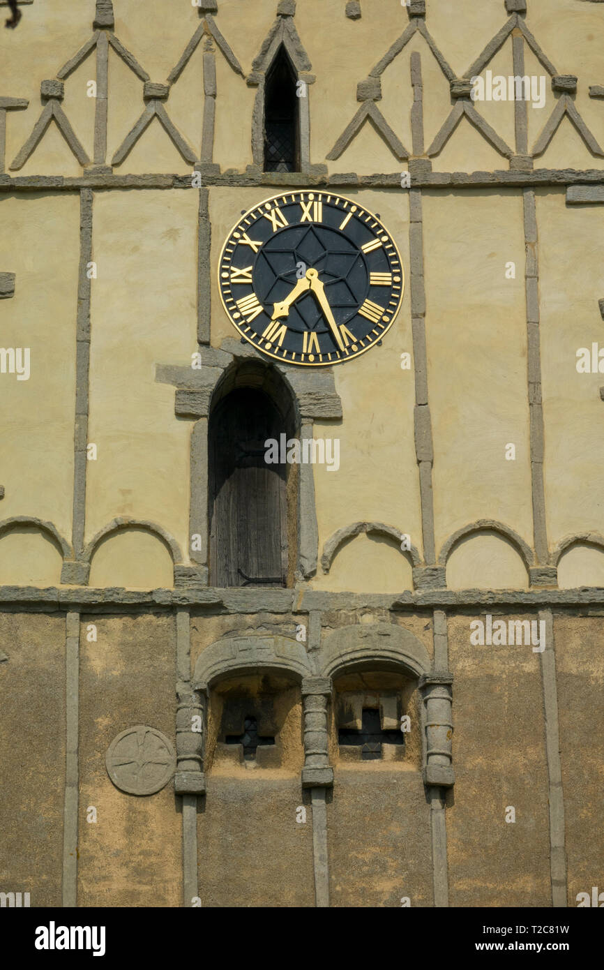 Earls Barton è un villaggio e parrocchia civile nel Northamptonshire, notevole per la sua chiesa anglosassone Foto Stock