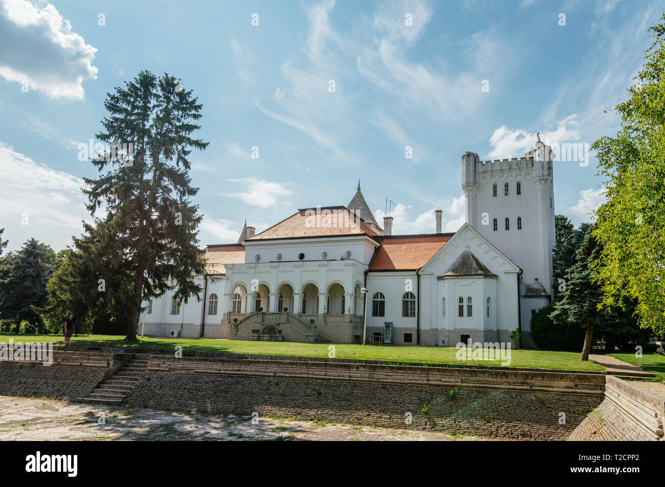 Fantast o Dundjerski Castello, famosa destinazione turistica, vicino a Becej town, Serbia Foto Stock