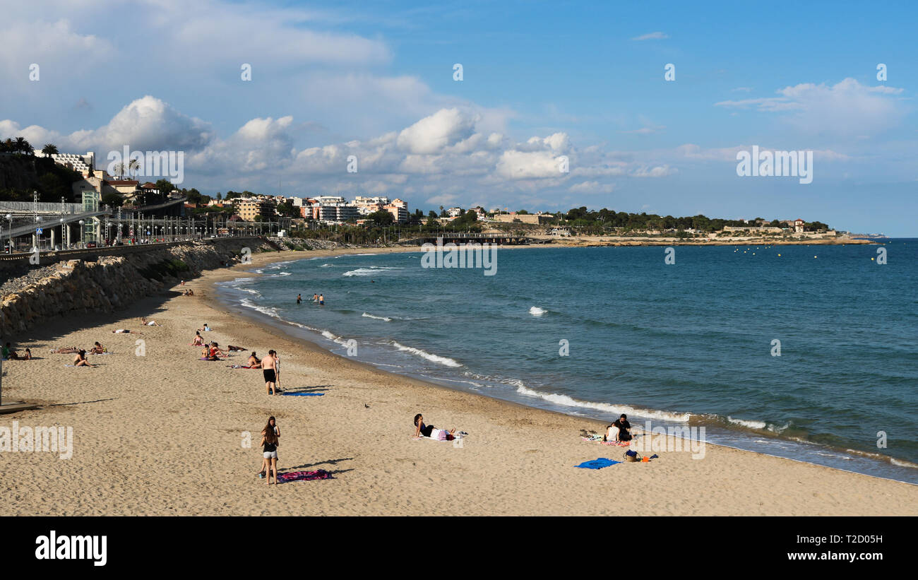 La foto è stata scattata nel Giugno 2018 durante i Giochi del Mediterraneo a Tarragona Foto Stock