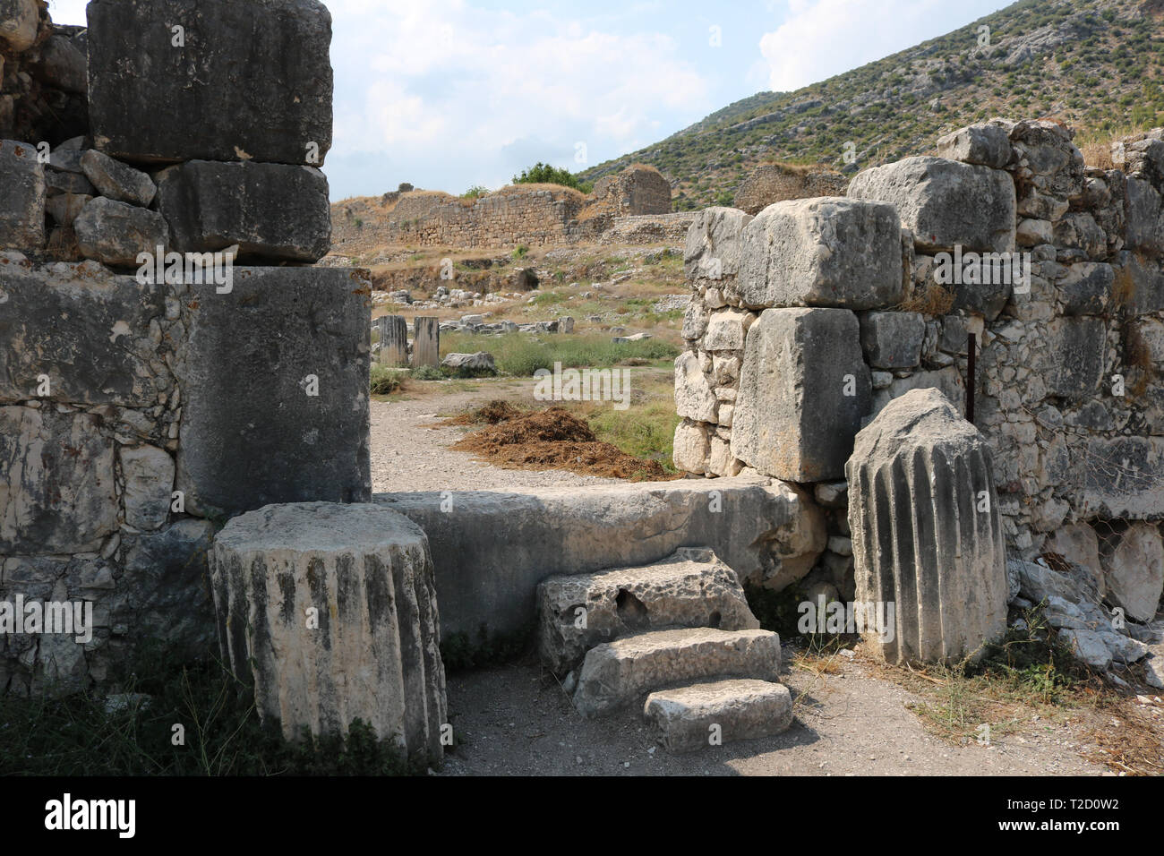 Limyra Antik Kenti. Antiche rovine nei pressi di Antalya, Turchia Foto Stock