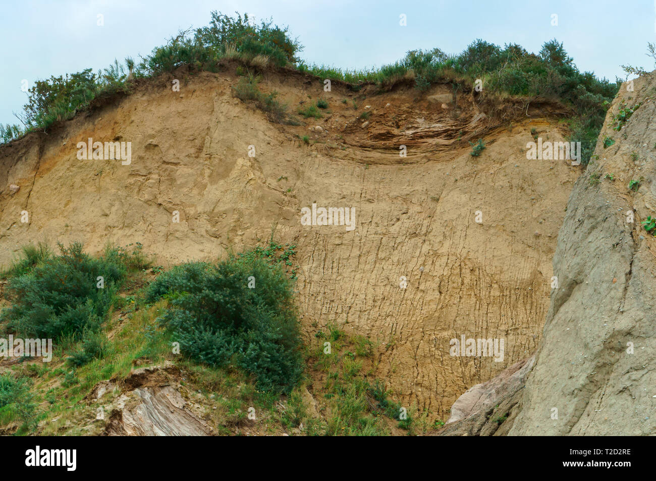 Clay rive scoscese, colline di argilla e sabbia Foto Stock