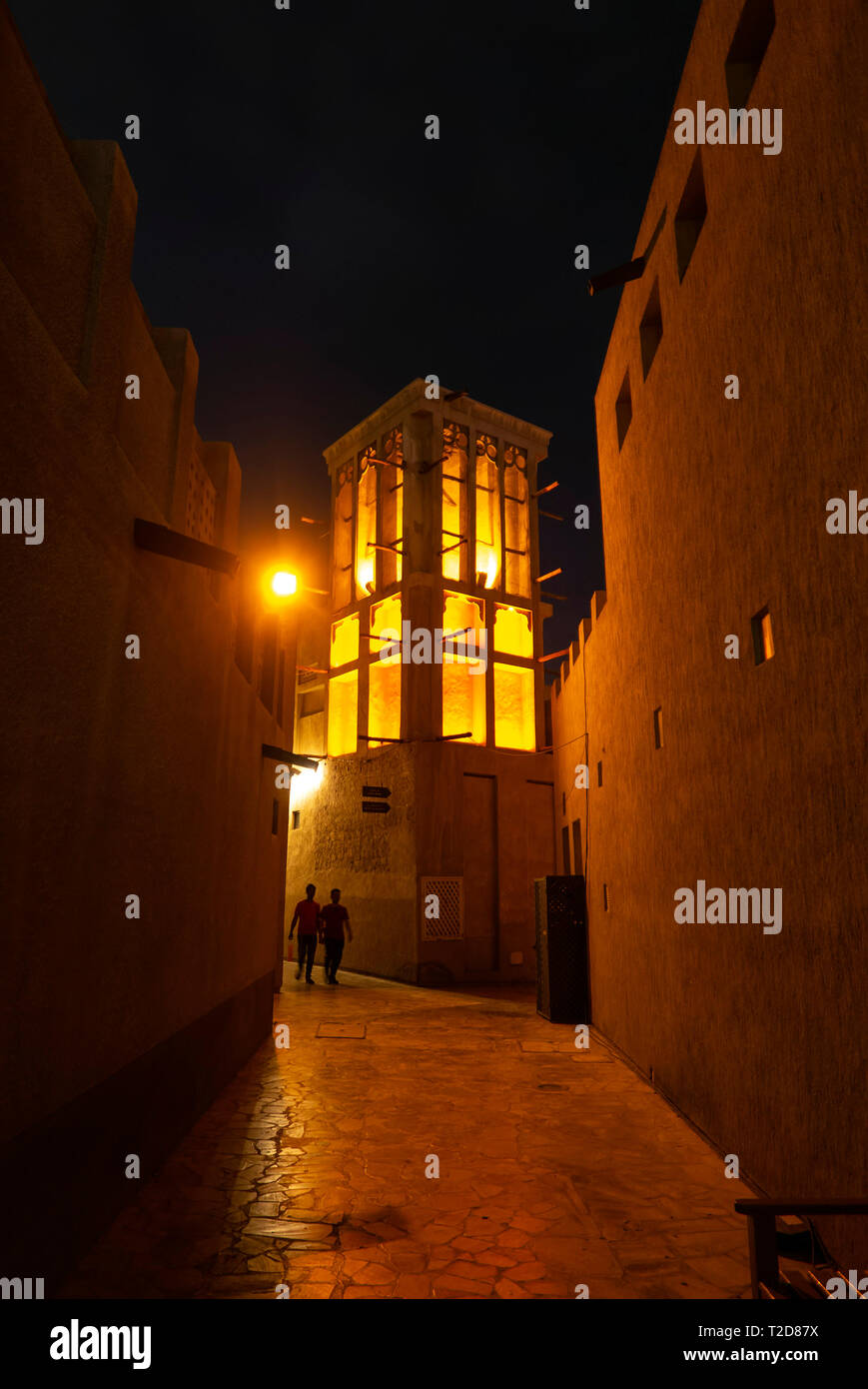 Al Patrimonio del Seef Souq in Dubai Emirati Arabi Uniti Foto Stock