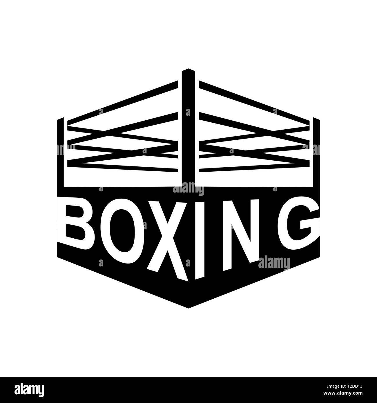 Pugilato ring simbolo segno. Boxing Icona. Illustrazione Vettoriale  Immagine e Vettoriale - Alamy