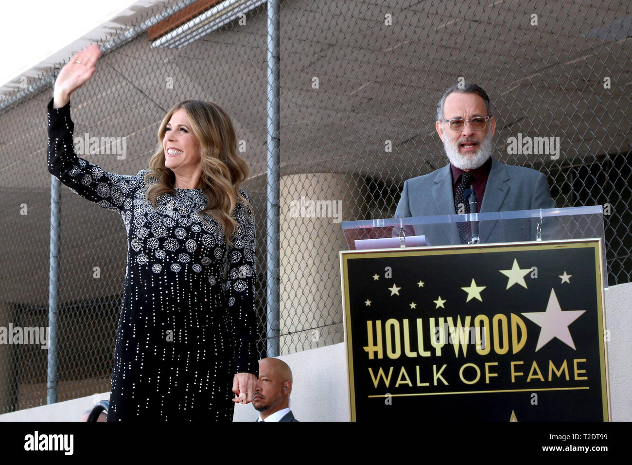 Marzo 29, 2019 - Los Angeles, CA, Stati Uniti d'America - LOS ANGELES - MAR 29: Rita Wilson, Tom Hanks a Rita Wilson cerimonia stella sulla Hollywood Walk of Fame, 29 marzo 2019 a Los Angeles, CA (credito Immagine: © Kay Blake/ZUMA filo) Foto Stock