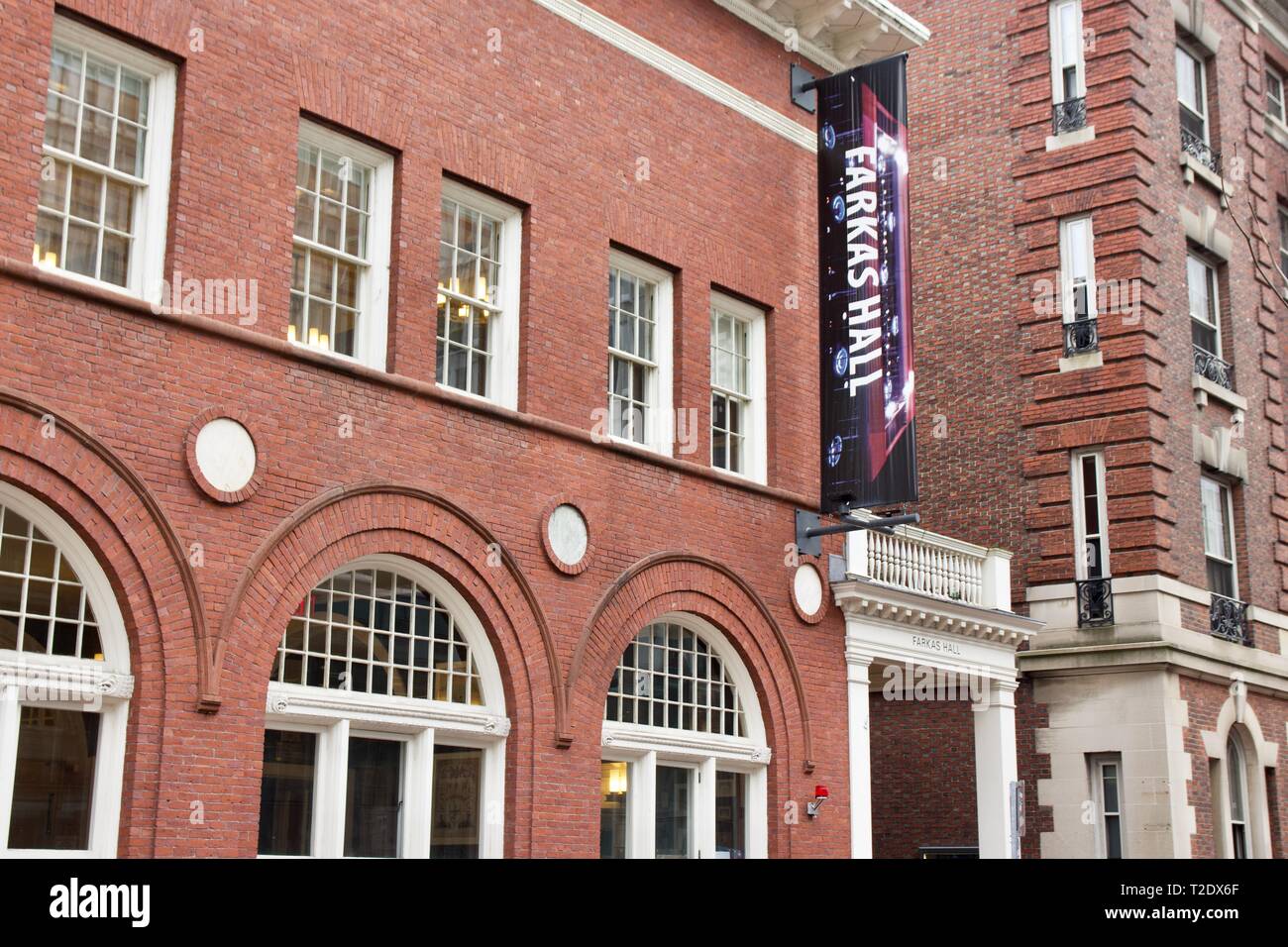 Farkas Hall è l'Ufficio per le arti all'Università di Harvard Foto Stock