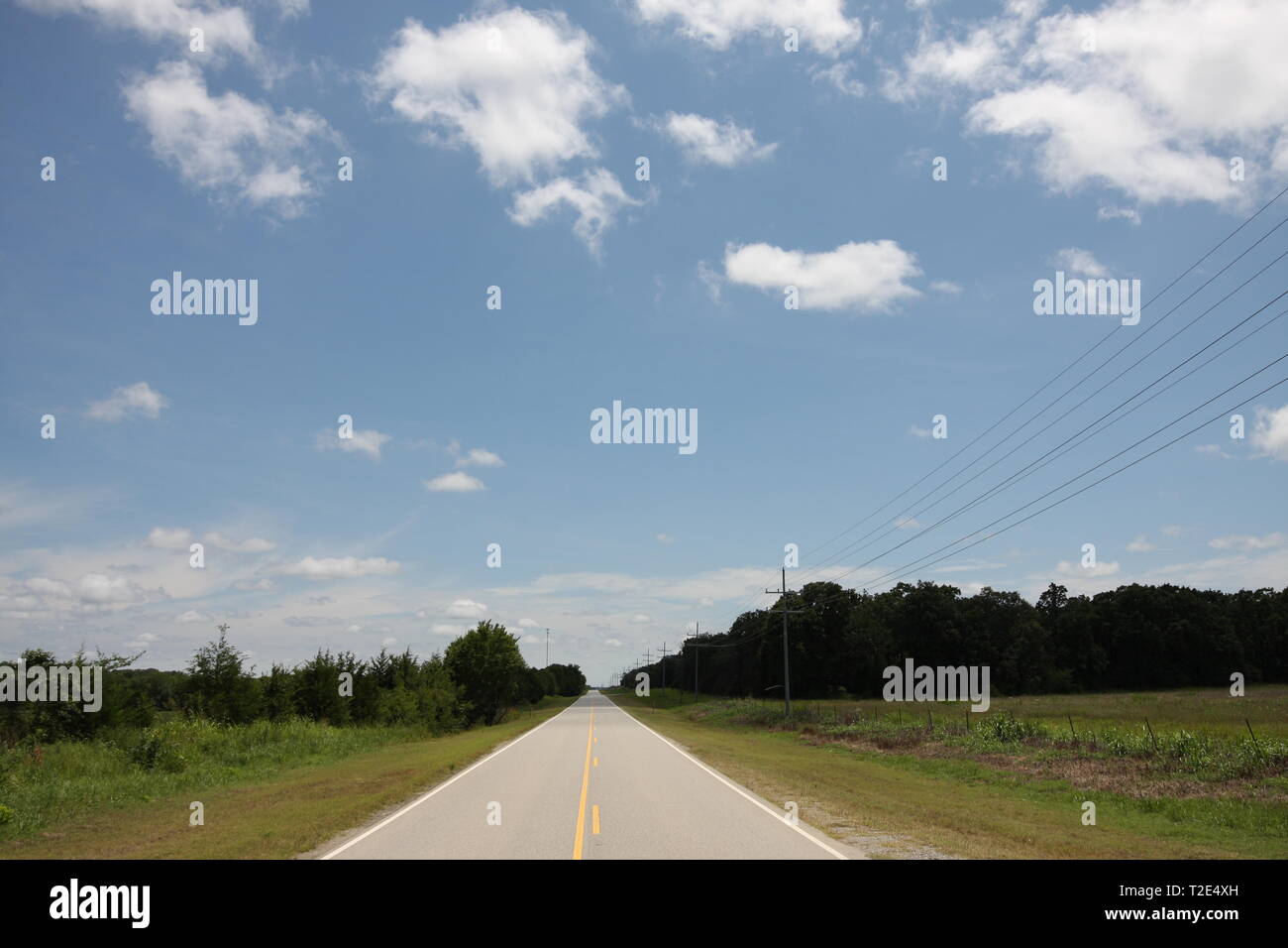 Route 75 in Oklahoma Foto Stock