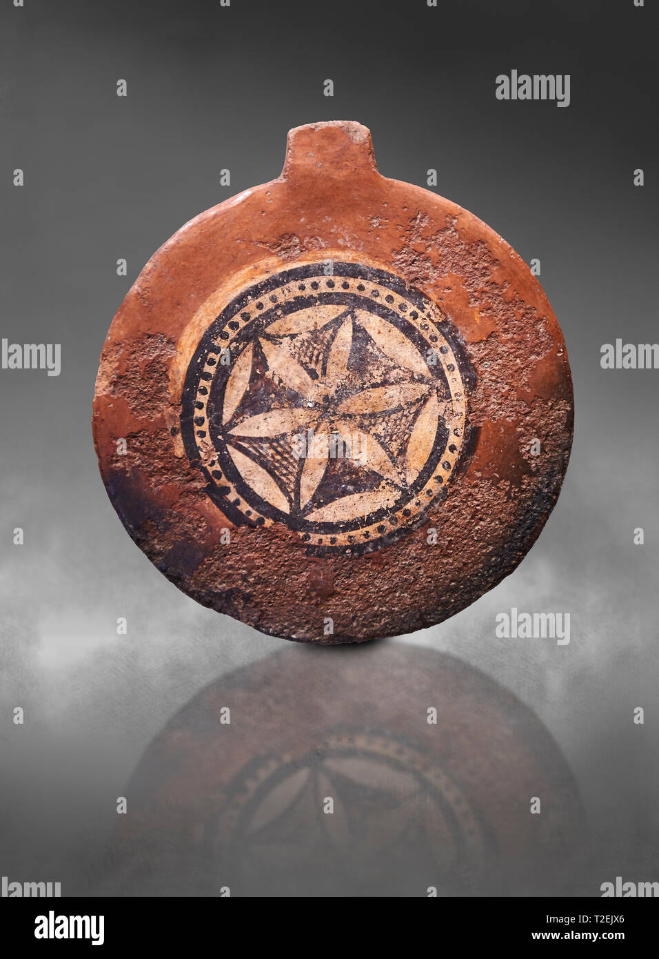 Frigia decorate in cotto parete architettonica della placca. 8-VII secolo a.c. . Çorum Museo Archeologico, Corum, Turchia Foto Stock