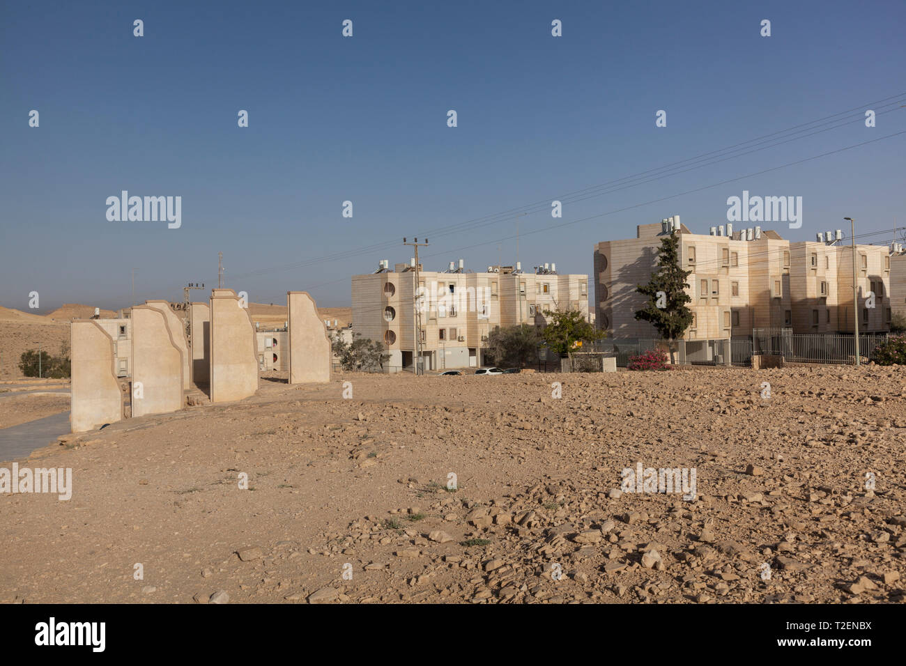 Edifici di appartamenti in Mitzpe Ramon, Israele sud Foto Stock