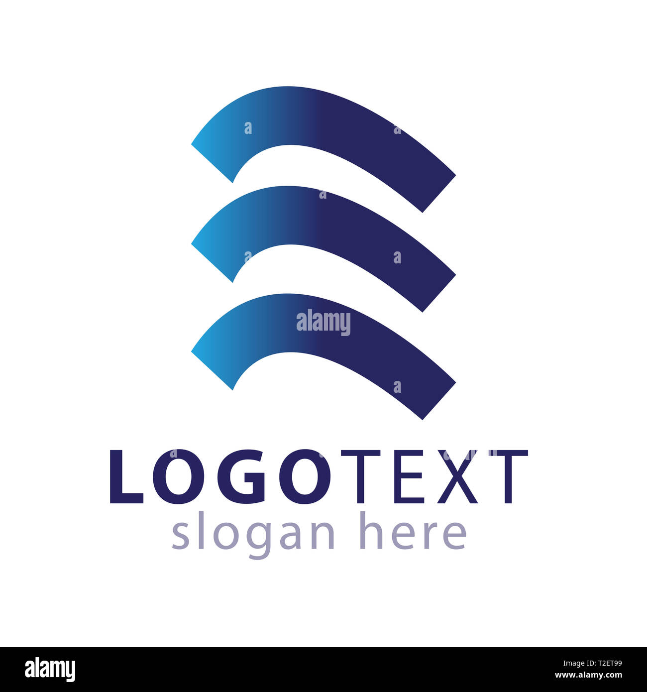 Lettera E Abstract costruire icona logo vector Foto Stock
