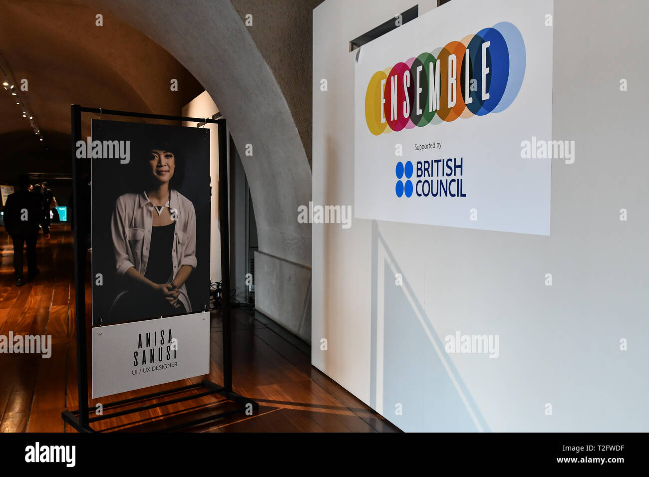 Londra, Regno Unito. 02Apr, 2019. Giochi di Londra Festival 2019: mozzo in corrispondenza di Somerset House a Strand, Londra, Regno Unito. il 2 aprile 2019. Credito: Picture Capital/Alamy Live News Foto Stock