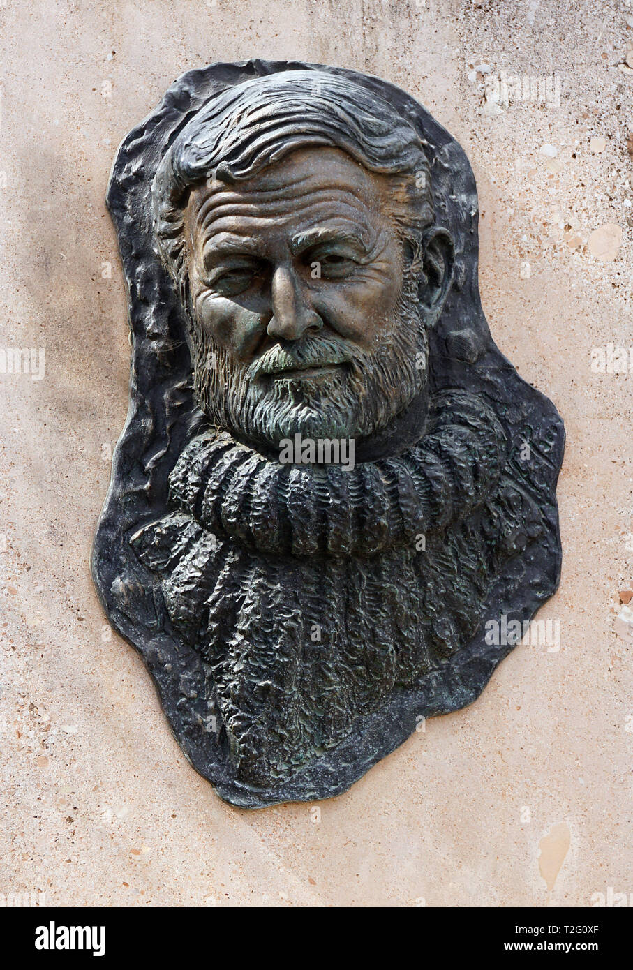 Statua di Ernest Hemmingway a RONDA Spagna Foto Stock