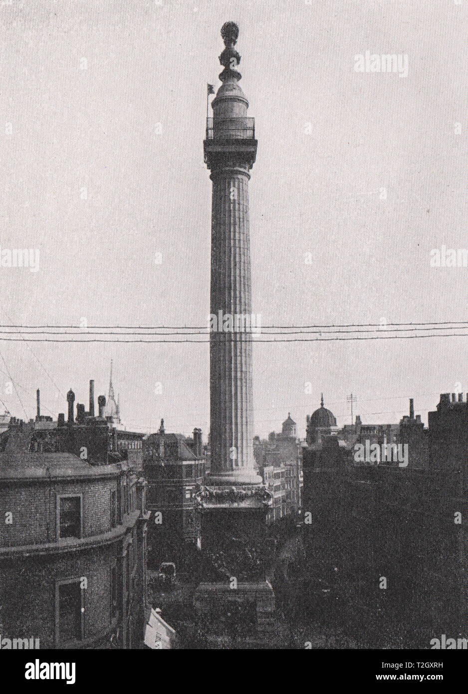 Il monumento, pesce Street Hill Foto Stock