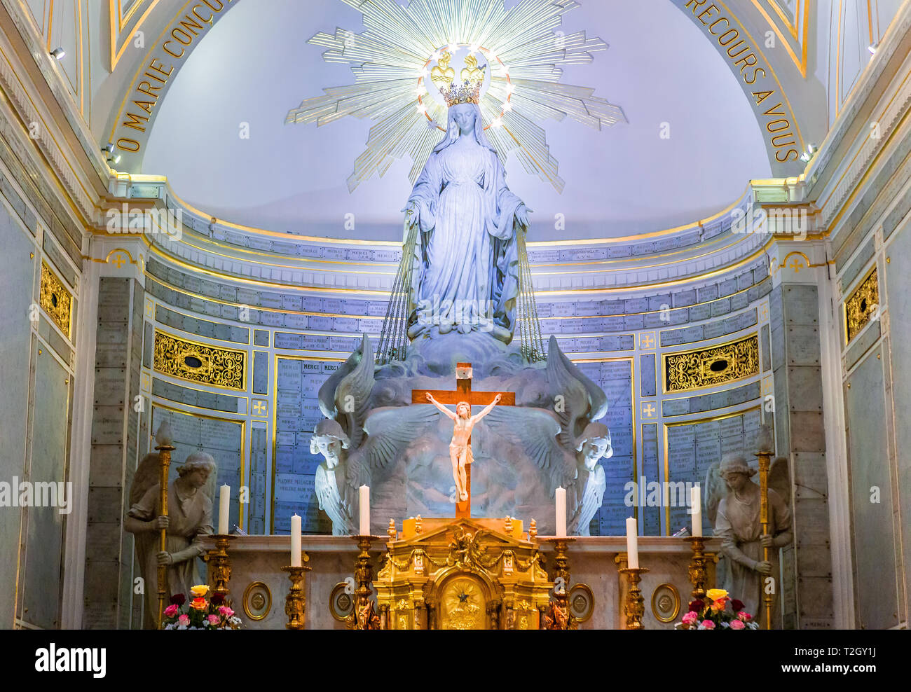 Santuario Della Madonna Della Medaglia Miracolosa Monumento miracoloso alla medaglia immagini e fotografie stock ad alta