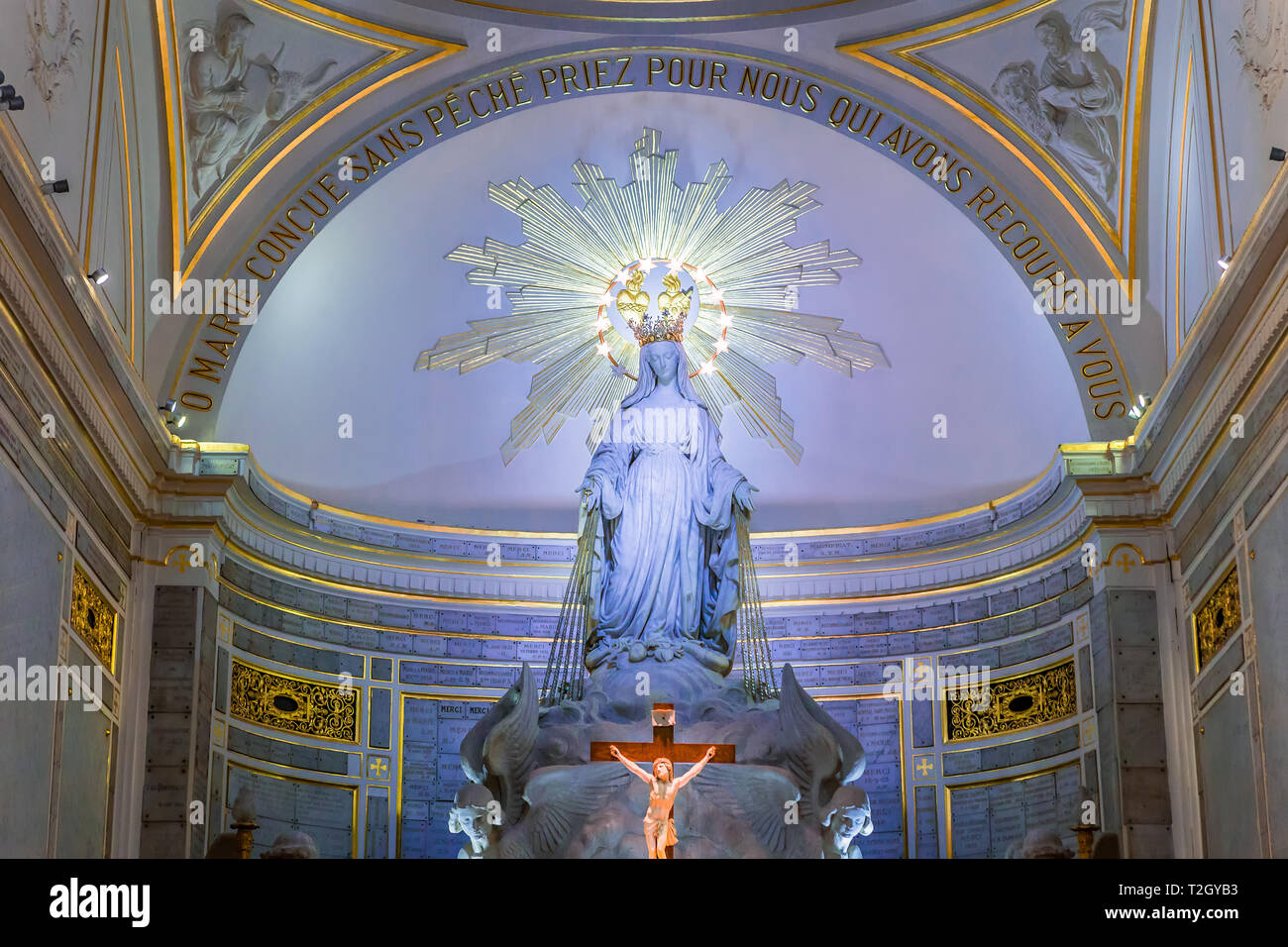 Santuario Della Madonna Della Medaglia Miracolosa Monumento miracoloso alla medaglia immagini e fotografie stock ad alta