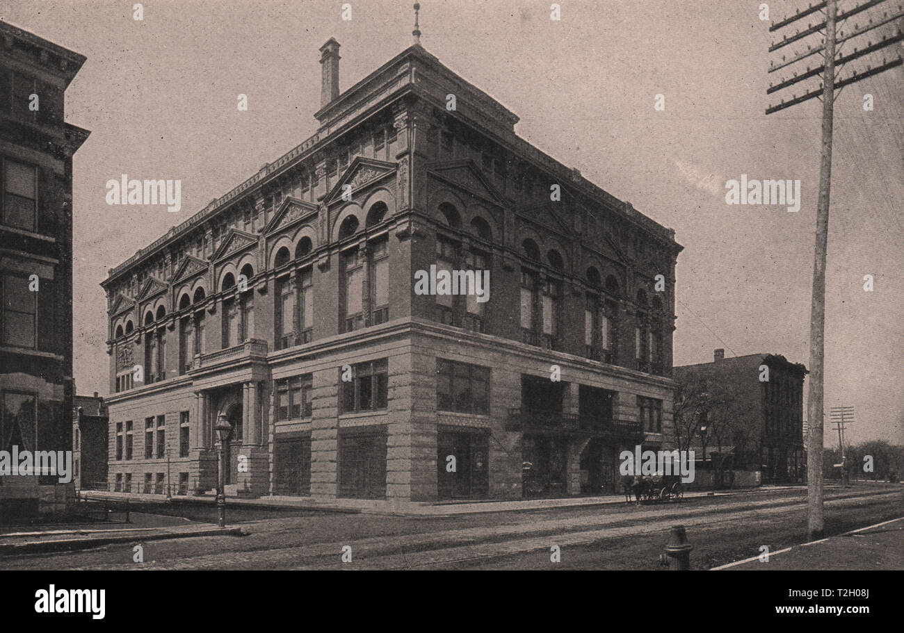 Germania Club; angolo di North Clark Street e la Germania posto Foto Stock