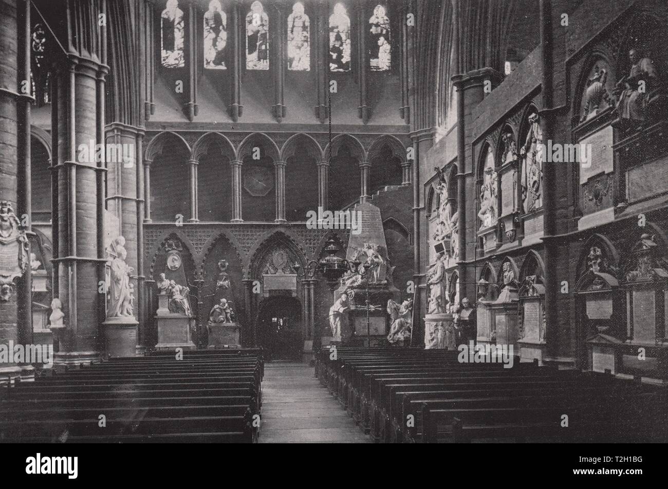 Poeti' Corner, Westminster Abbey Foto Stock