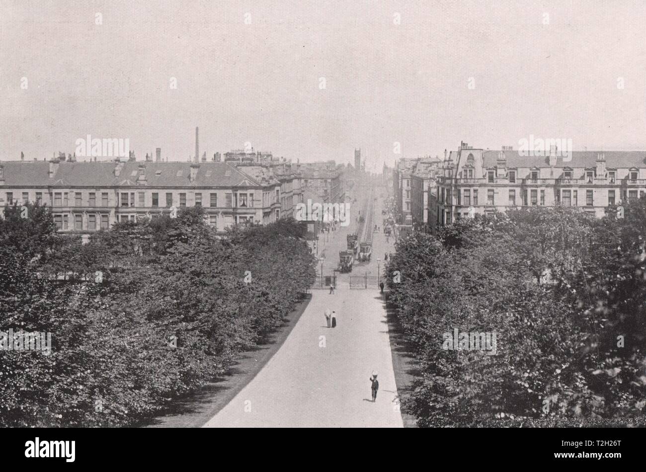 Victoria Road da Queen's Park Foto Stock