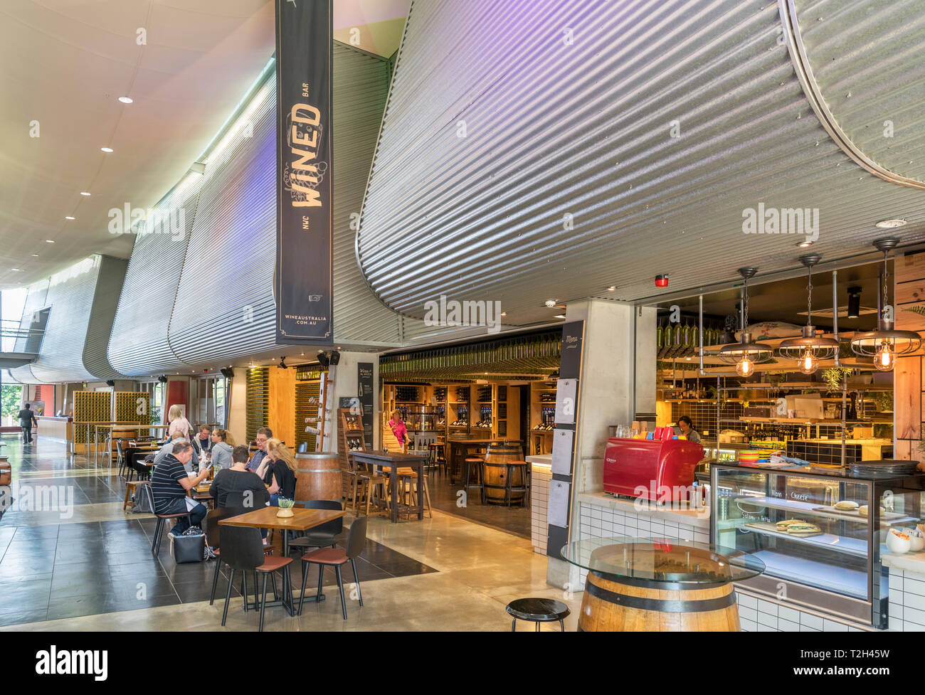 Ristorante nel National Wine Centre of Australia, North Terrace Adelaide, South Australia, Australia Foto Stock