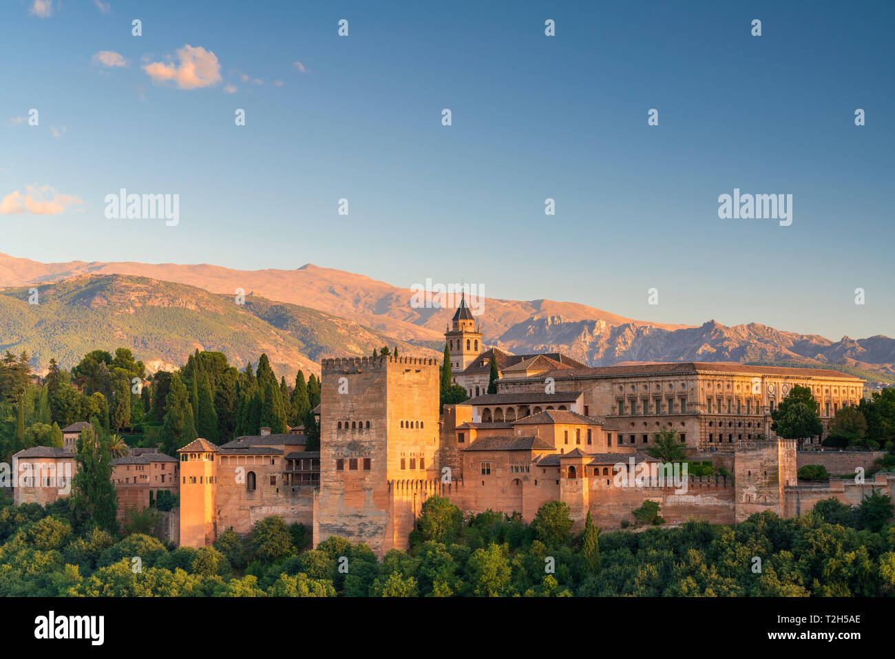 Palazzo dell'Alhambra di Granada, Spagna, Europa Foto Stock