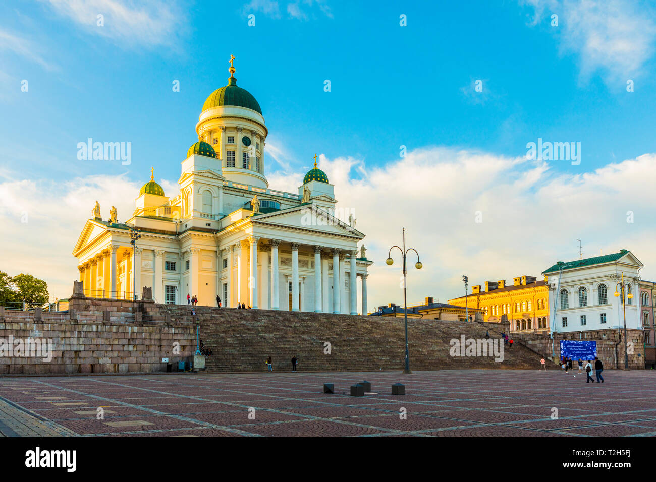 La Cattedrale di Helsinki in Piazza del Senato, Helsinki, Finlandia, Europa Foto Stock
