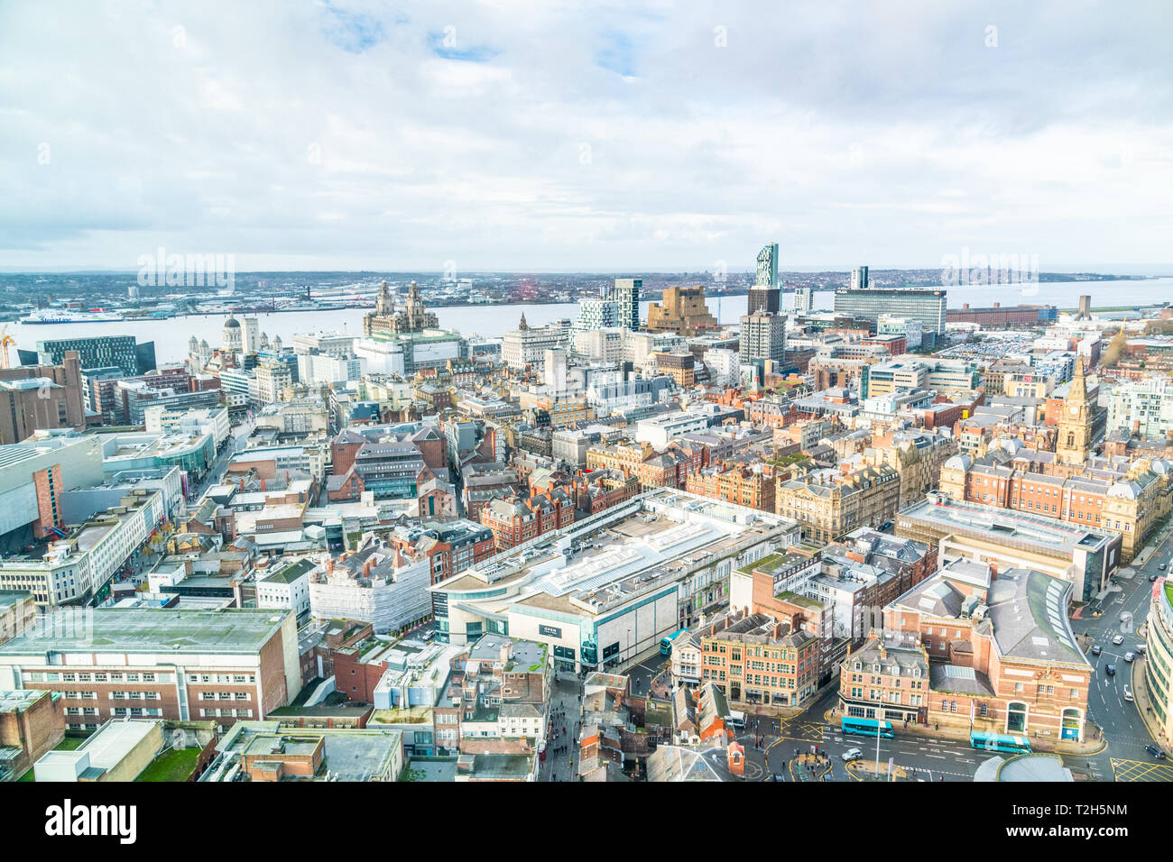 La città di Liverpool, in Inghilterra, in Europa Foto Stock