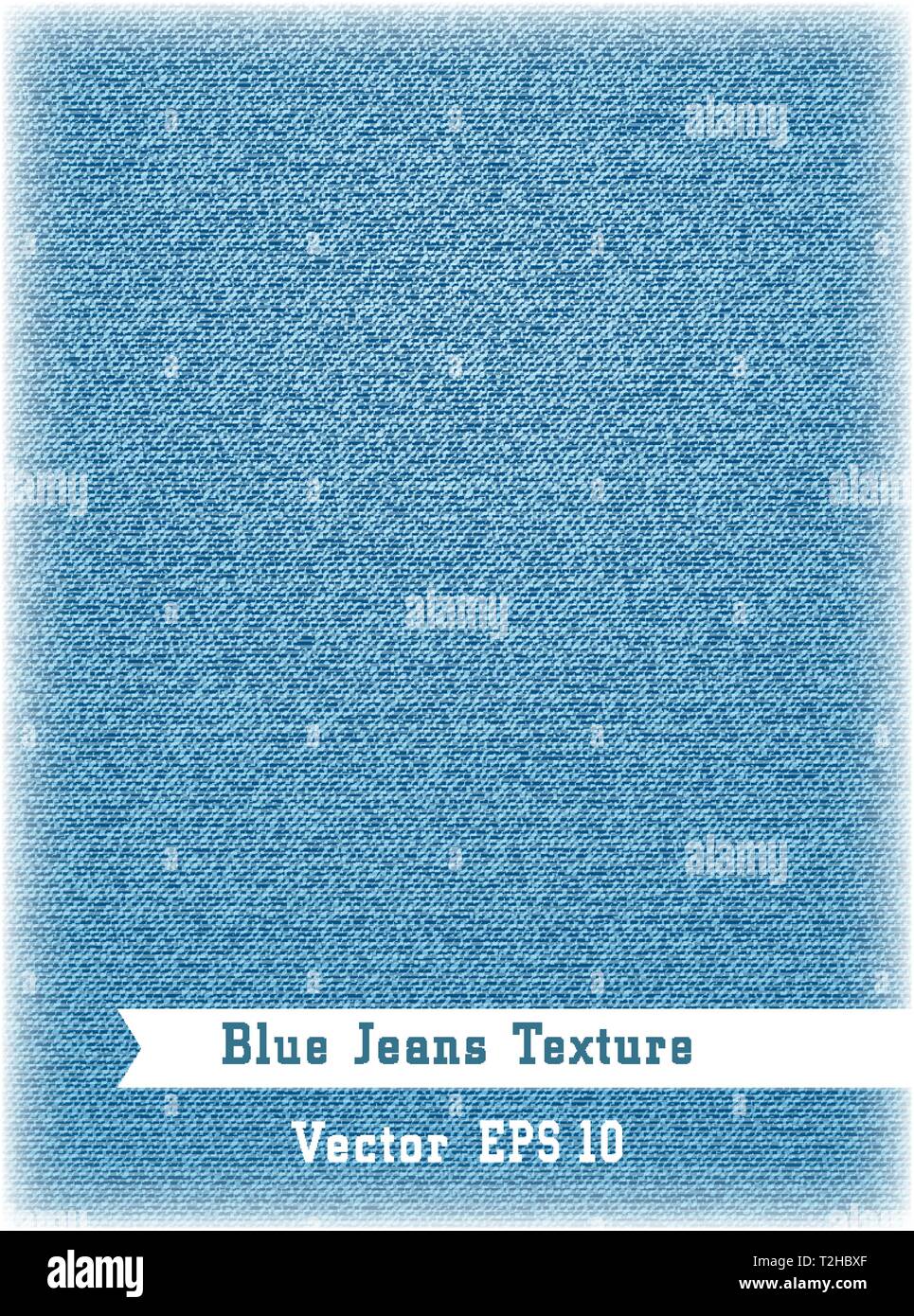 Il denim realistico sfondo texture. Illustrazione Vettoriale. Illustrazione Vettoriale