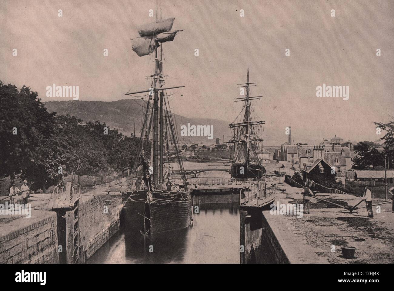 Il Caledonian Canal, Muirton, Scozia Foto Stock