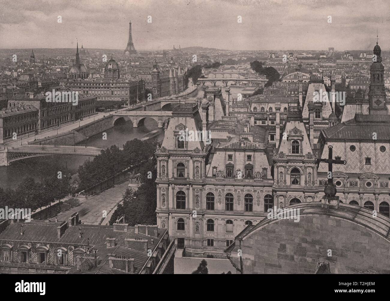 Panorama des Neuf Ponts, Parigi Foto Stock