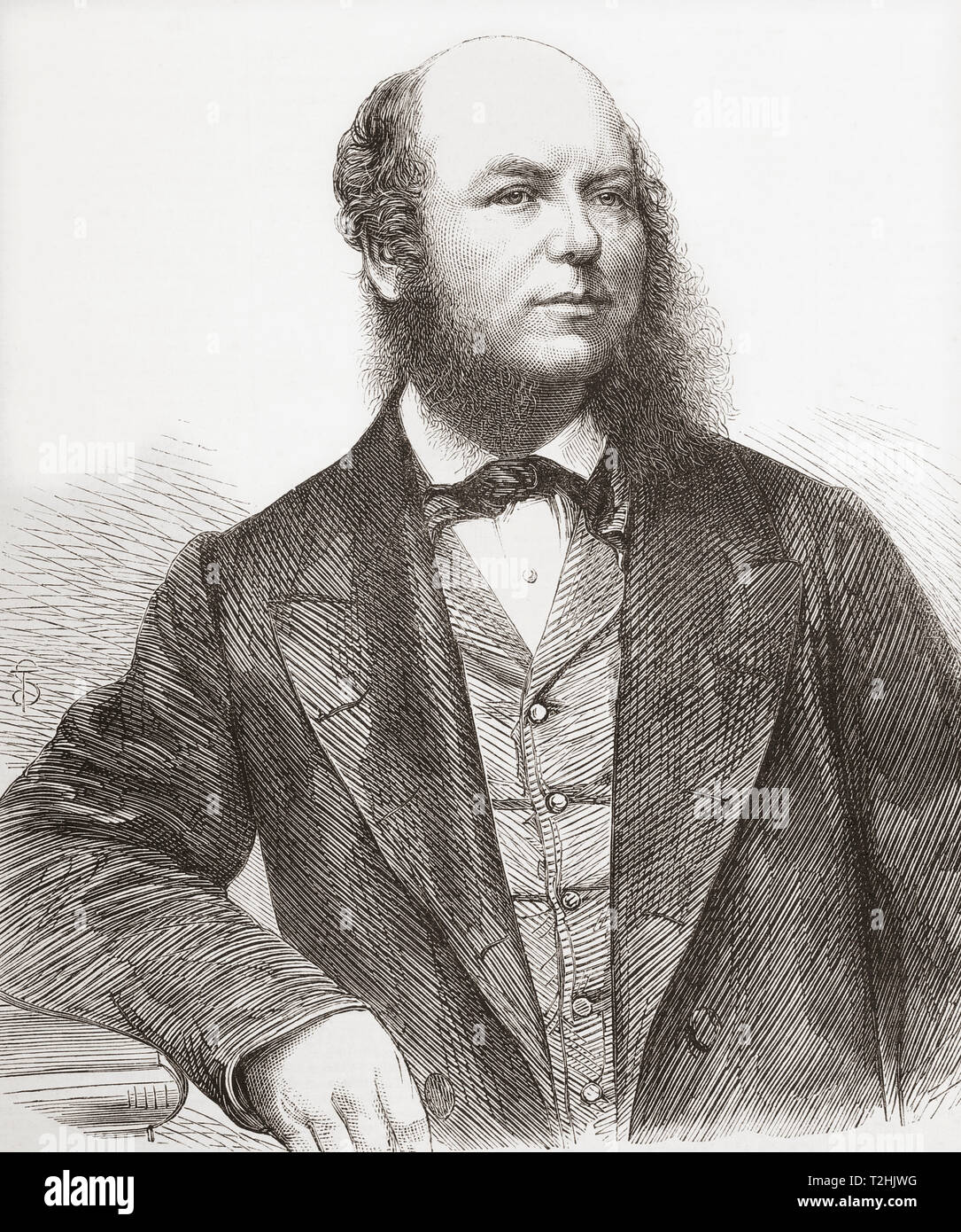 George Wingrove Cooke, 1814 - 1865. Giurista britannica e storico. Dal Illustrated London News, pubblicato 1865. Foto Stock