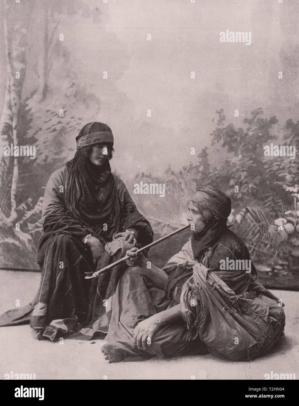 Tipi Moabiton - donne beduino Foto Stock