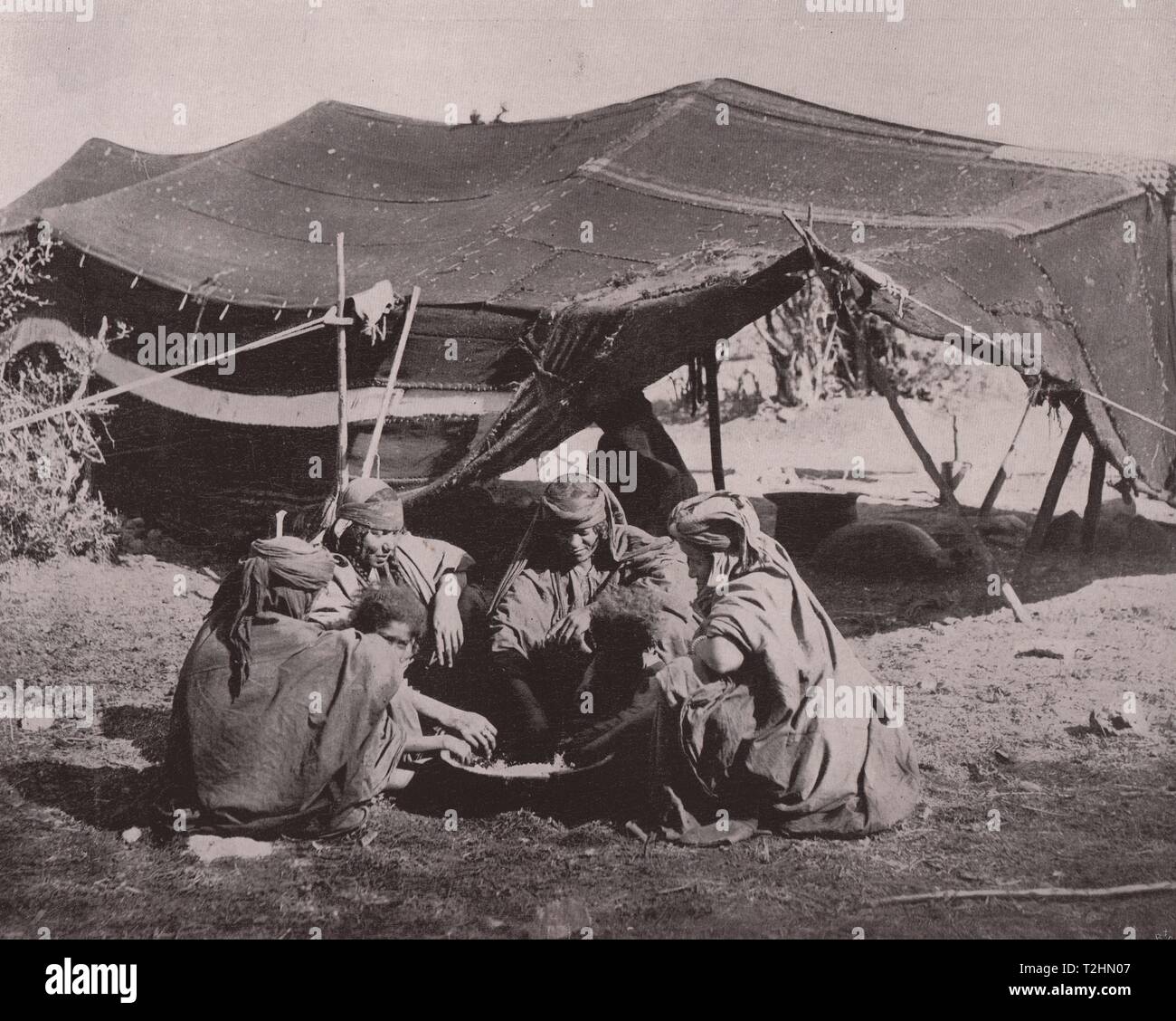 Tipi Moabiton - donne beduino ai pasti Foto Stock