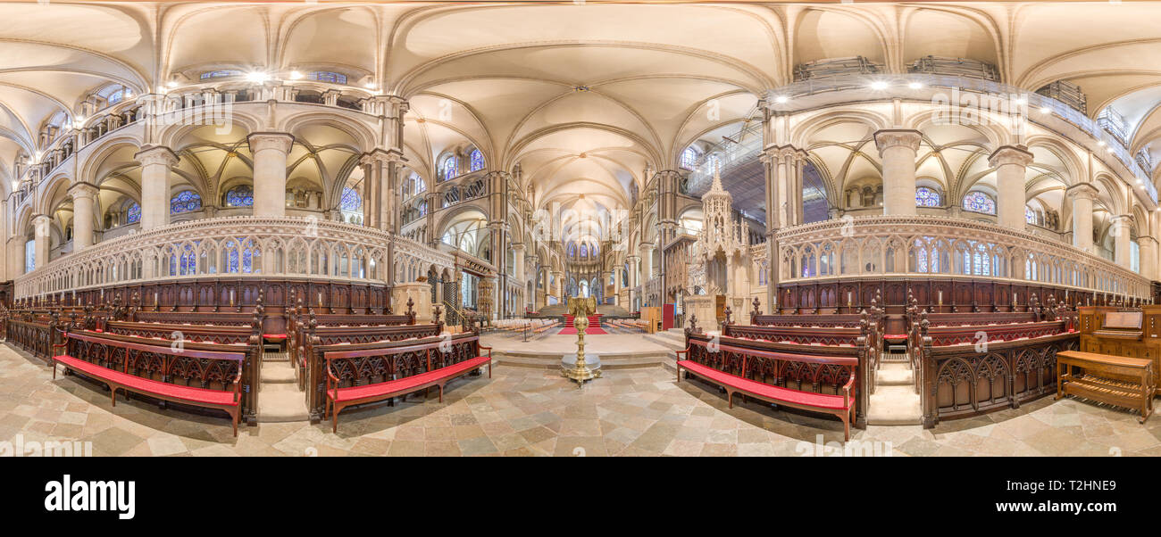 Cudiero (coro)presso il sito del patrimonio mondiale della cattedrale di Canterbury, Inghilterra. Foto Stock