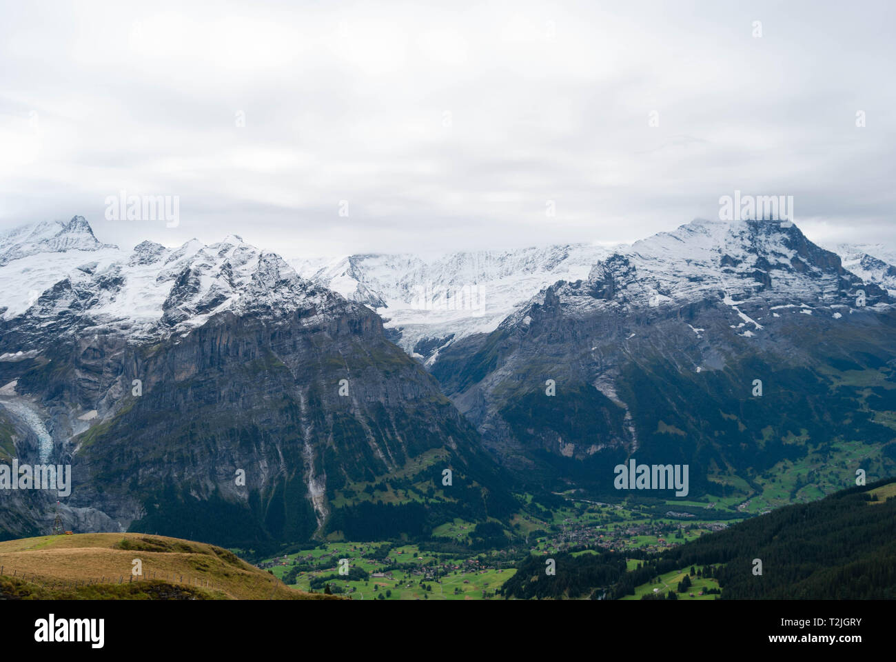 Splendida vista delle Alpi Svizzere picchi Foto Stock