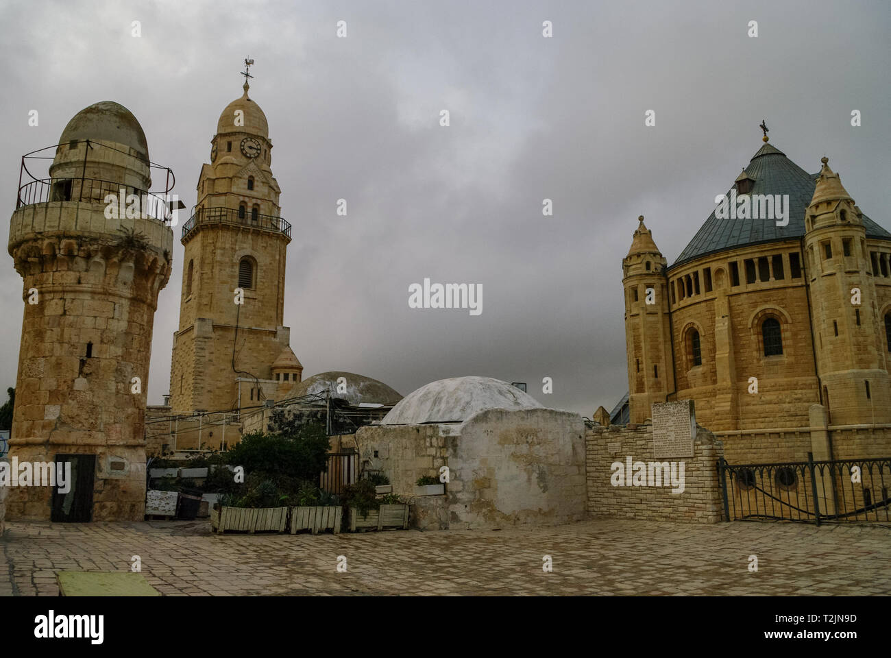 Monastero Francescano di dormizione sul monte Sion in Gerusalemme, Israele Foto Stock