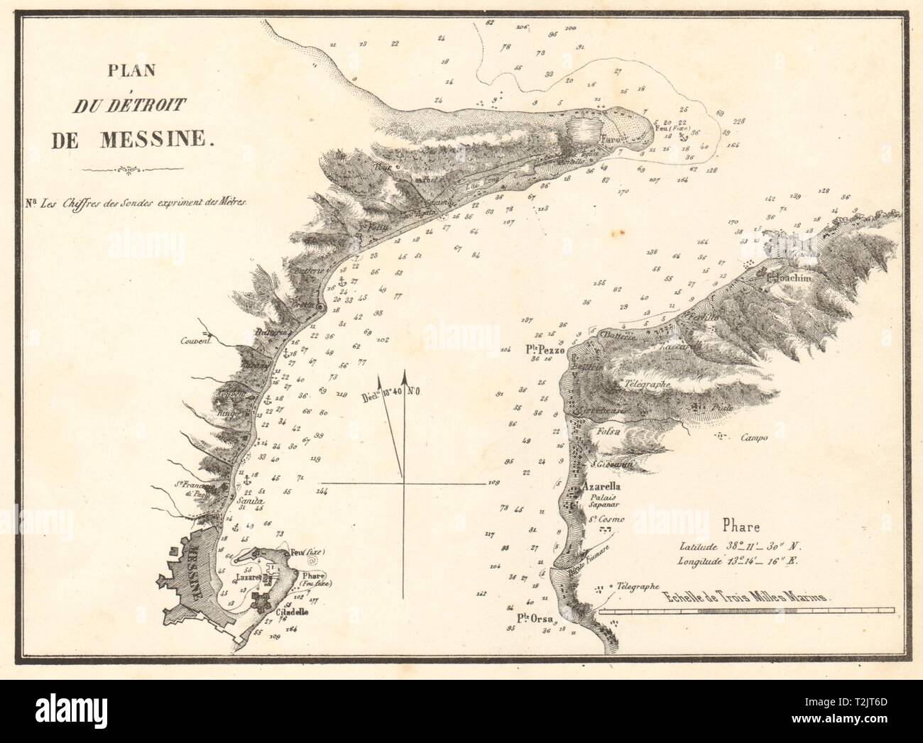 Mappa di messina sicilia immagini e fotografie stock ad alta