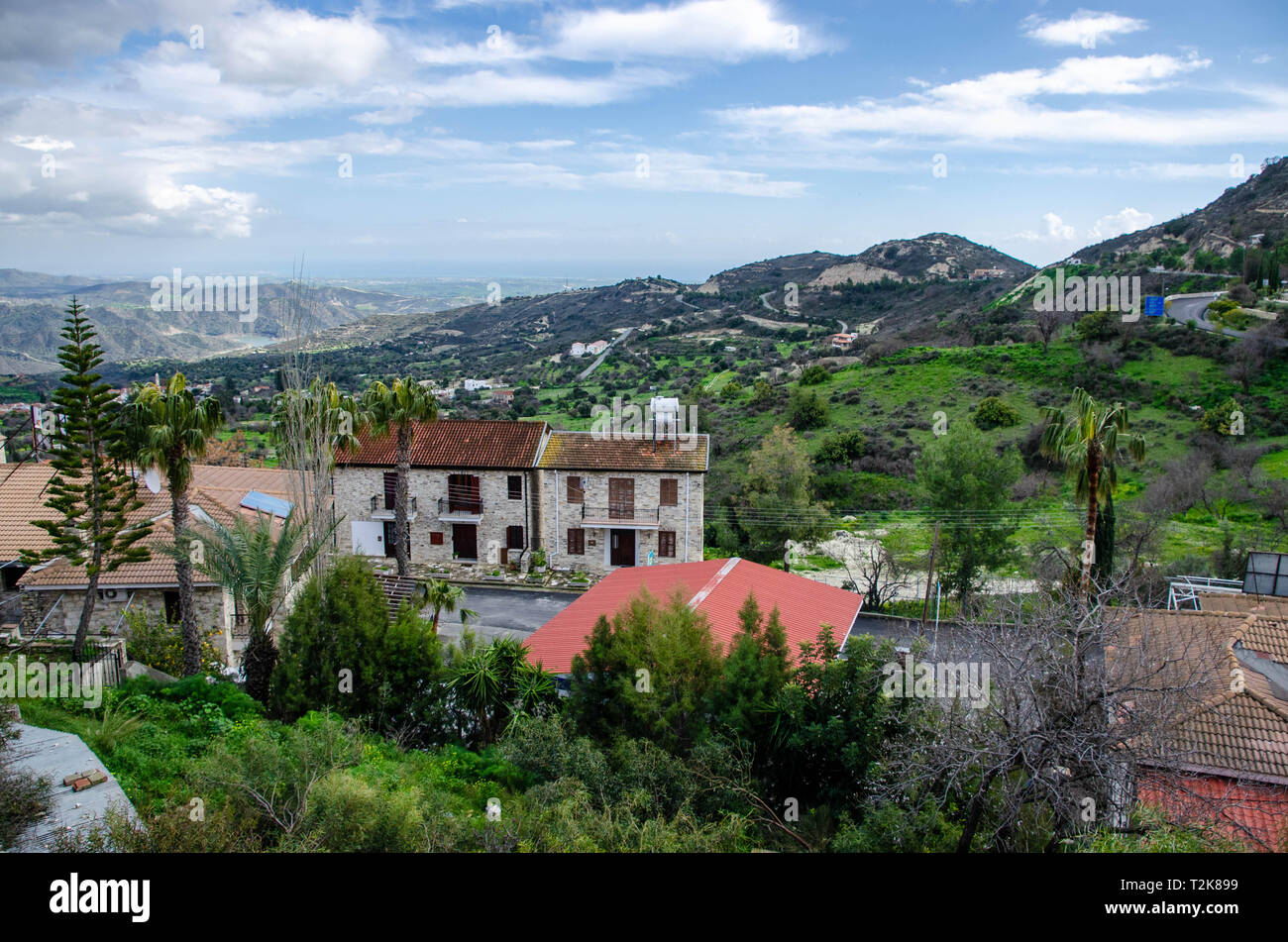 Febbraio 2019. Cipro. Kato LEfkara vista. Foto Stock