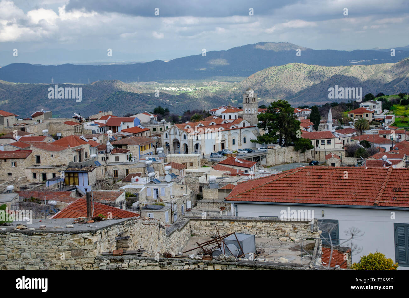 Febbraio 2019. Cipro. Kato LEfkara vista. Foto Stock