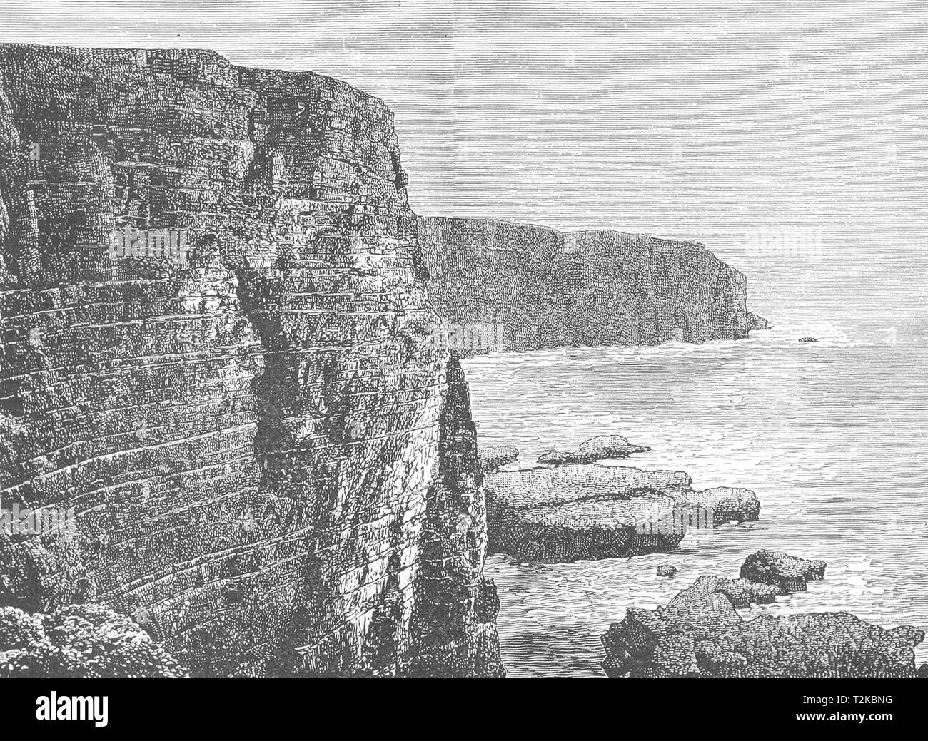 La Scozia. Handa Island. Al di sopra di Scourie Bay, Sutherlandshire c1886 stampa vecchi Foto Stock