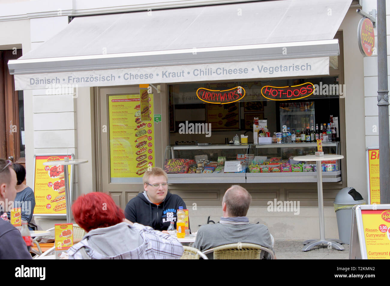 In Currywurst Berlin-Postdam Foto Stock