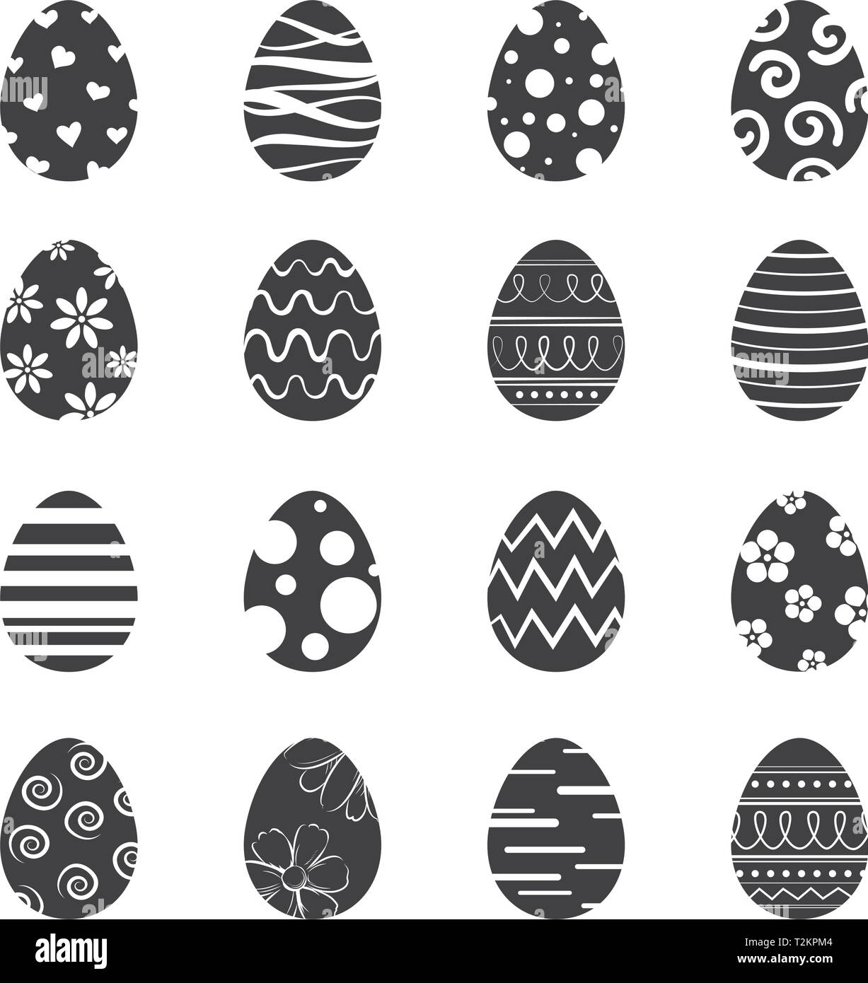 Le uova di pasqua icona sfondo isolato. Impostare di nuovo e moderno design con diversi modelli. Illustrazione Vettoriale Le uova di pasqua icona sfondo isolato. Impostare di nuovo e moderno design con diversi modelli. Illustrazione Vettoriale