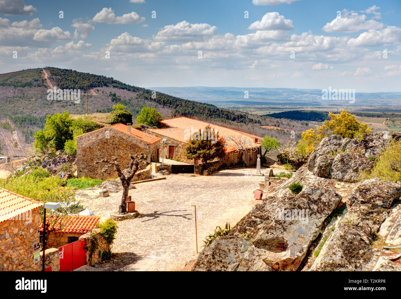 Castelo Rodrigo, Portogallo Foto Stock