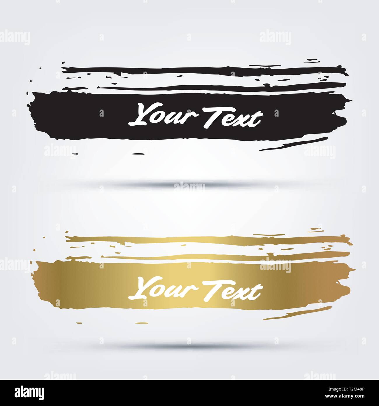 Nero e oro vernice con lo spazio di testo, illustrazione vettoriale Illustrazione Vettoriale