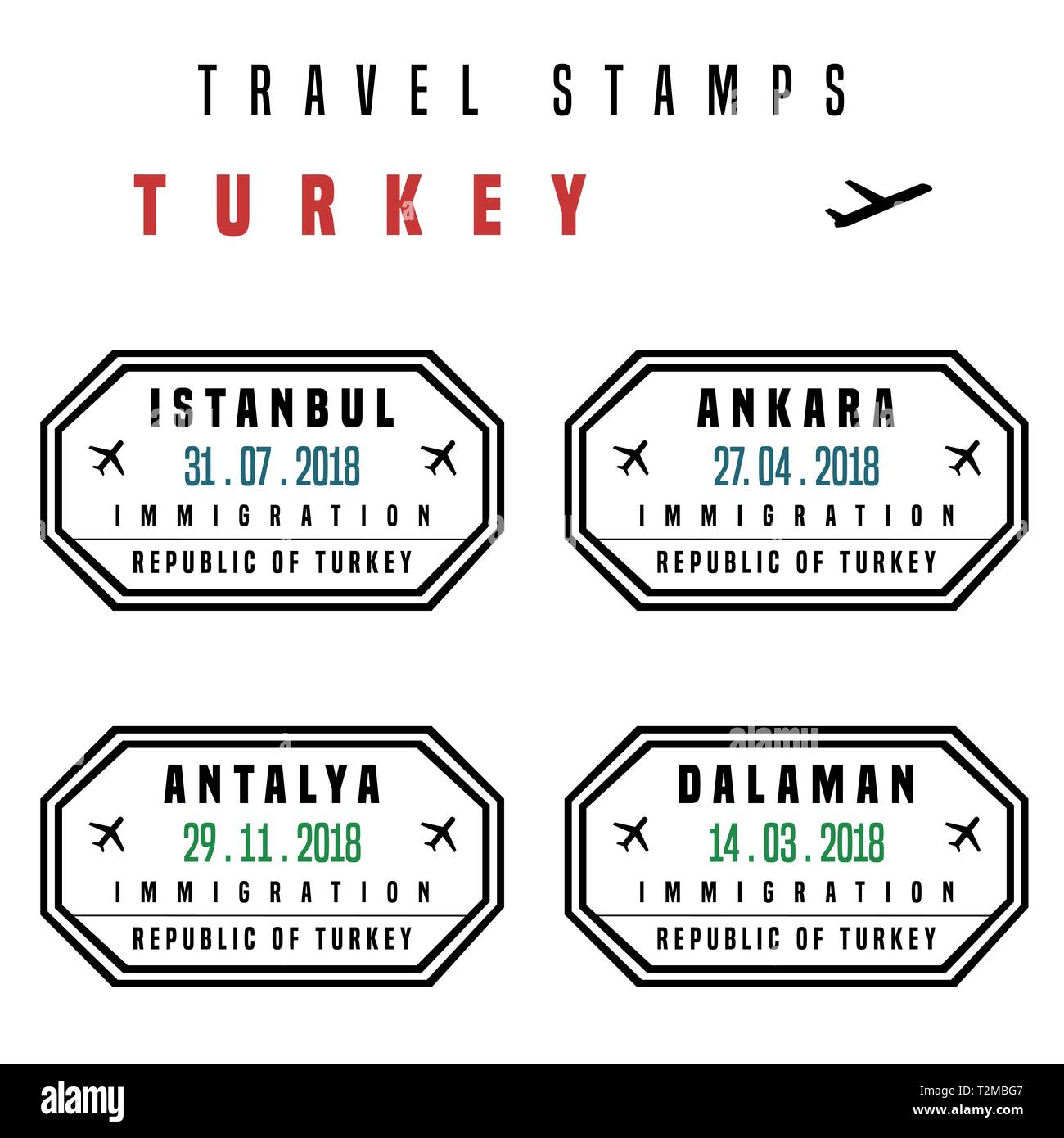 Passport stamp visa turkey immagini e fotografie stock ad alta risoluzione  - Alamy