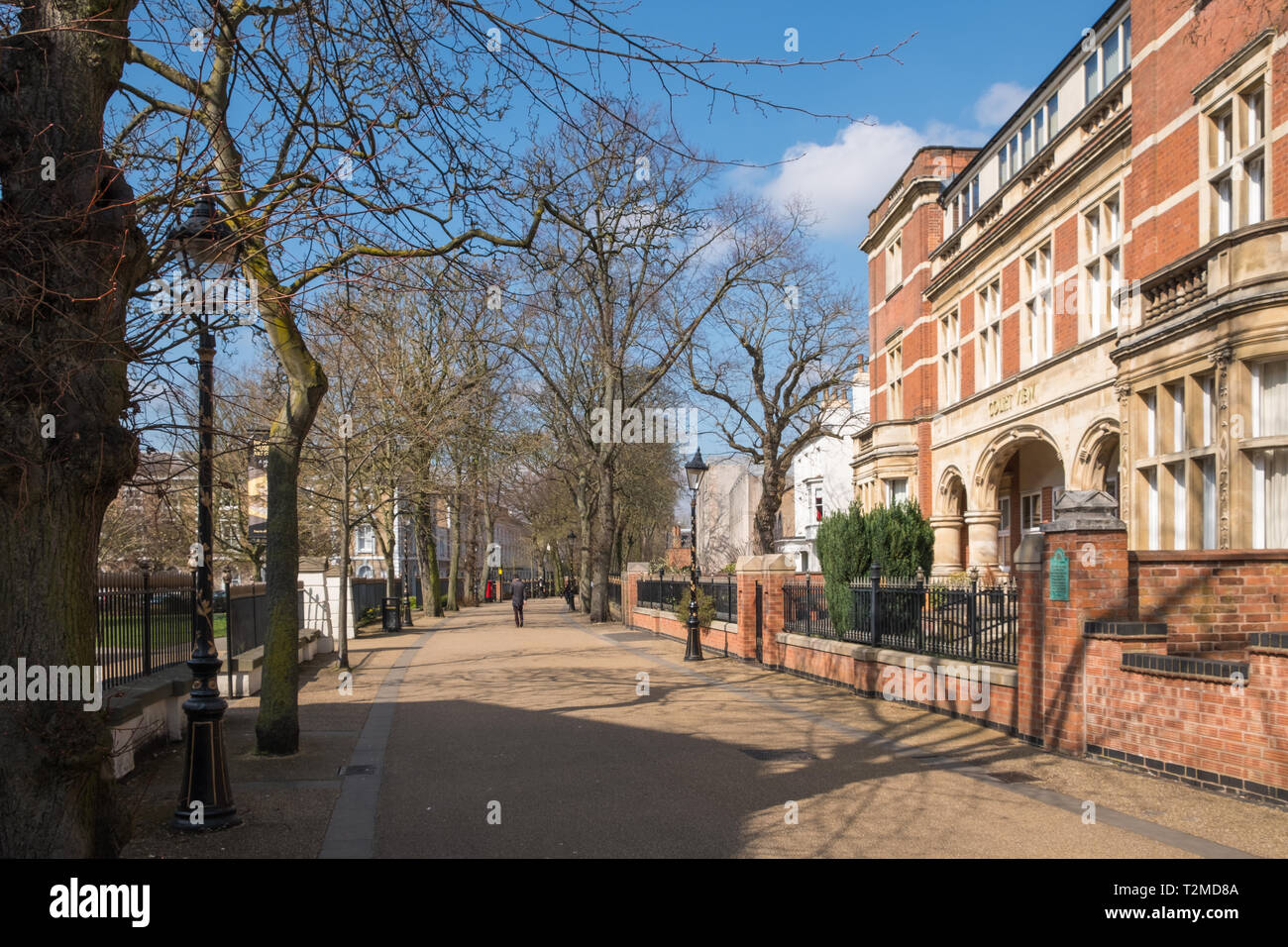 Nuova Passeggiata storica strada pedonale nel centro di Leicester, Regno Unito Foto Stock