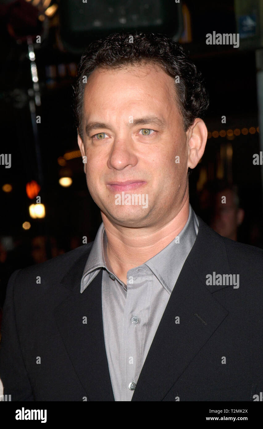 LOS ANGELES, CA. Dicembre 07, 2000: Attore Tom Hanks presso il Los Angeles premiere del suo nuovo film Cast Away. © Paul Smith / Featureflash Foto Stock