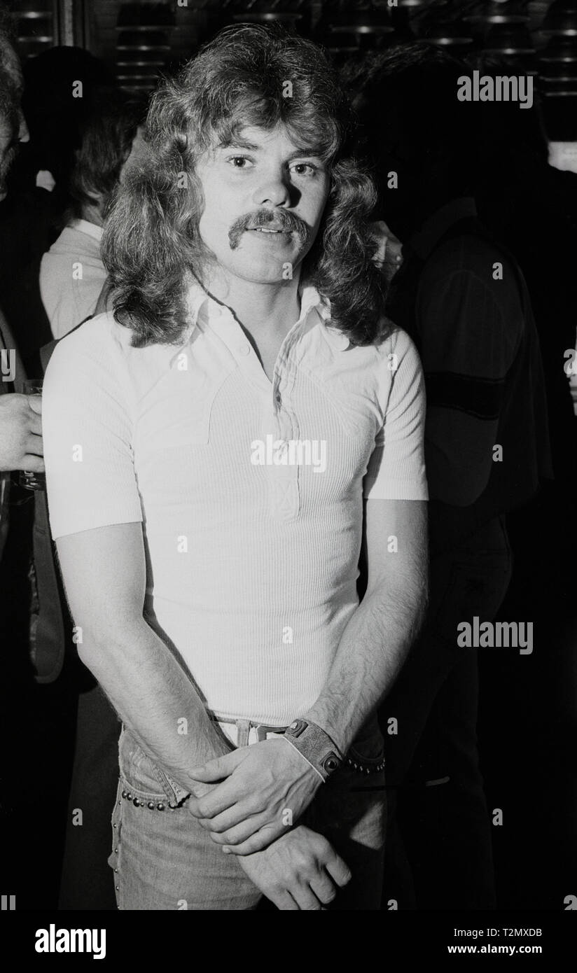 ALAN LANCASTER fondatore e musicista in British hard rock band Status quo Foto Stock