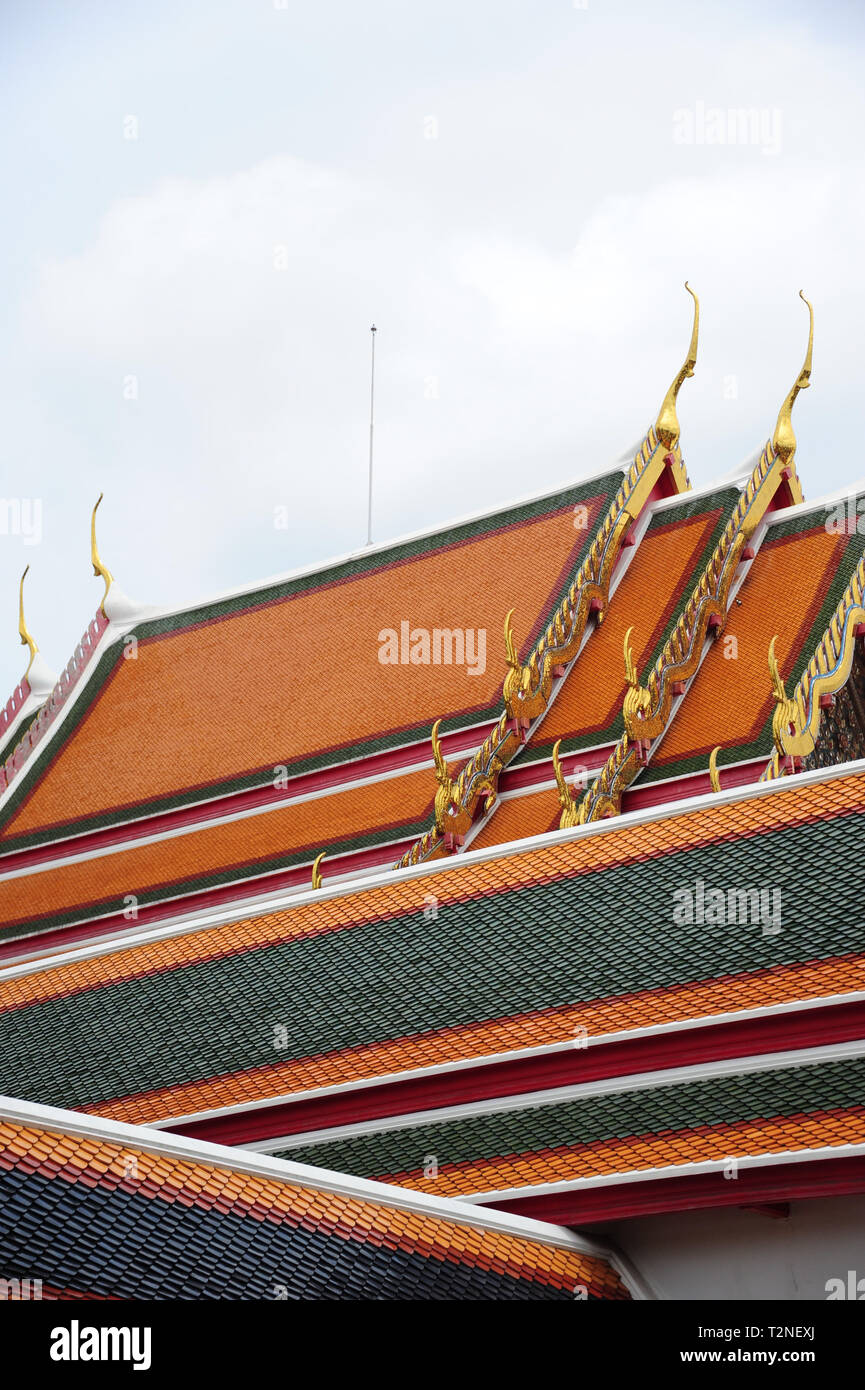 Wat Pho tempio di Bangkok, Asia, Asia sud-orientale, Thailandia Foto Stock